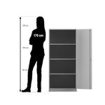 Flexeo® Schrank, 4 Fächer, 1 Tür, Breite 64,1 cm - 817006 P07