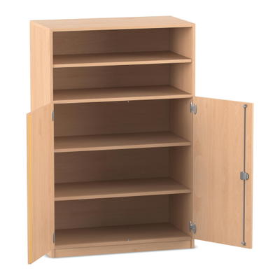 Flexeo® Schrank, 5 Fächer, 2 Halbtüren, Breite 94,4 cm