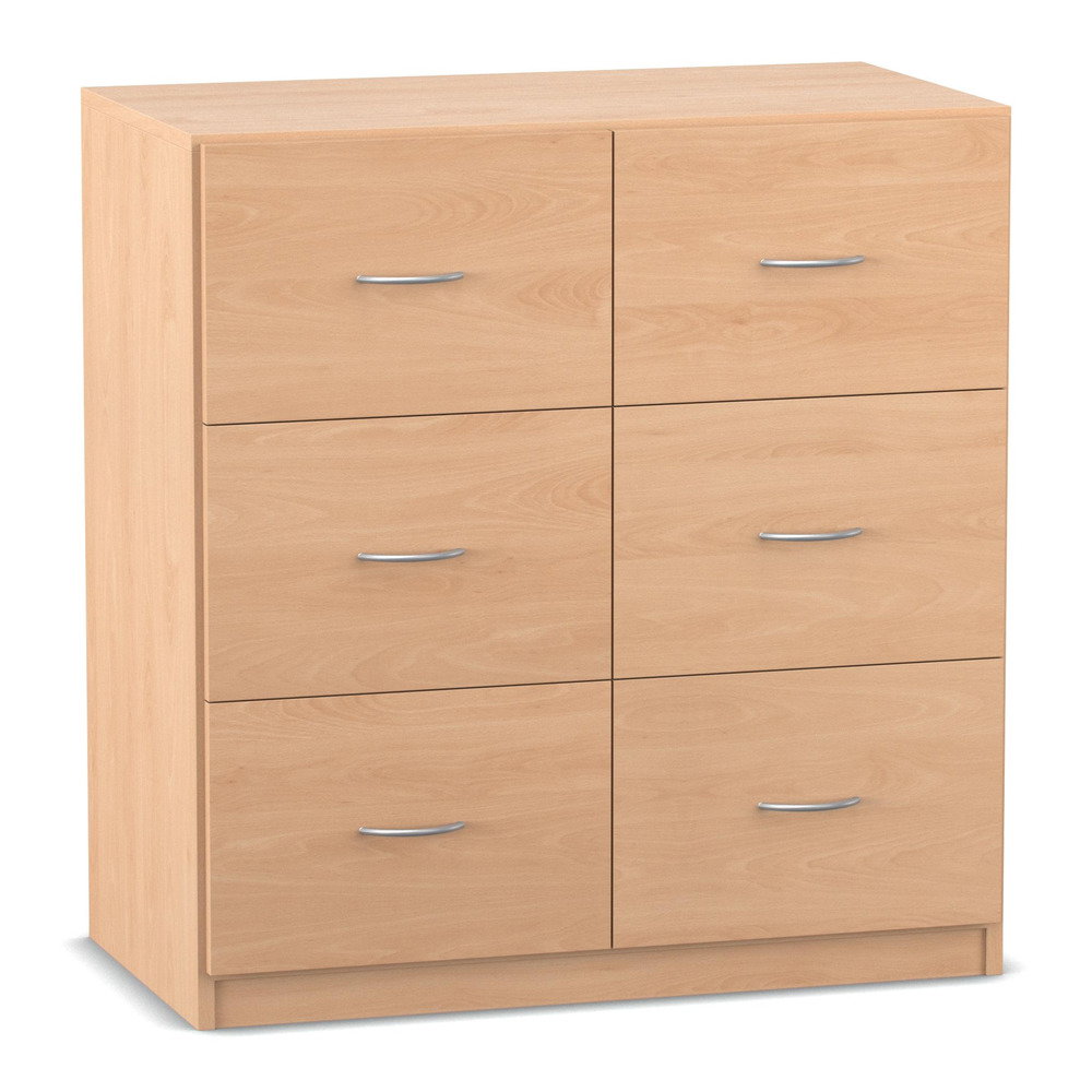 818002_p02_1000 Flexeo® Schrank, 6 große Schubladen, Breite 94,4 cm