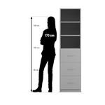 Flexeo® Schrank, 3 große Schubladen, 3 Fächer, Breite 48,1 cm - 818031 P07