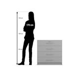 Flexeo® Schrank, 4 kleine Schubladen = 2 Ordnerhöhen - 818064 P07