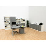 Flexeo® Schrank, 4 kleine Schubladen = 2 Ordnerhöhen - 818064 l