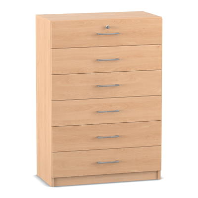 Flexeo® Schrank, 6 kleine Schubladen = 3 Ordnerhöhen