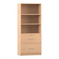 Flexeo® Schrank, 2 große Schubladen, oben 3 Fächer = 5 Ordnerhöhen