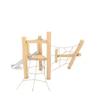 Kletterturm mit Rutsche aus Robinienholz – ROBINIA RB1302 - 88a5 rb13022s