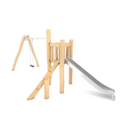 Spielturm mit Schaukel aus Robinienholz – ROBINIA RB1305