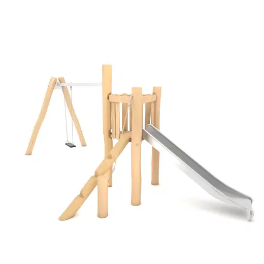 9293-rb13051s Spielturm mit Schaukel aus Robinienholz – ROBINIA RB1305 - 9293 rb13051s