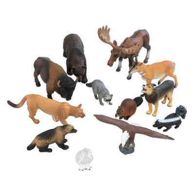 Nordamerikanische Tiere, 12-tlg.