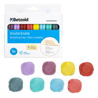 Betzold Weiche Kinderknete, 8 Farben, je 33 g - Betzold Weiche Kinderknete 8 Farben je 33 g 772393 f ZN