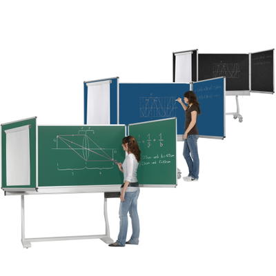 Federzugtafel aus Premium Stahlemaille, fahrbar, Serie FZR E