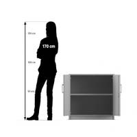 Flexeo® Drehtüren-Schrank, 2 Fächer = 2 Ordnerhöhen – Bild 12