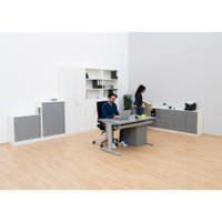 Flexeo® Drehtüren-Schrank, 2 Fächer = 2 Ordnerhöhen – Bild 11