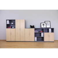 Flexeo® Drehtüren-Schrank, 5 Fächer = 5 Ordnerhöhen – Bild 8