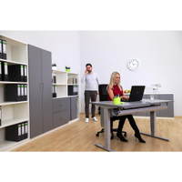 Flexeo® Drehtüren-Schrank, 5 Fächer = 5 Ordnerhöhen – Bild 10
