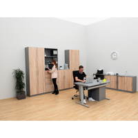 Flexeo® Drehtüren-Schrank, 6 Fächer = 6 Ordnerhöhen – Bild 14