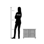 Flexeo® Fahrbares Containersystem mit Ablage, 8 große Boxen - Flexeo Fahrbares Containersystem mit Ablage 8 grosse Boxen 815000 P07 ZN