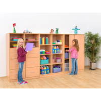 Flexeo® Schiebetürenschrank, 4 Fächer, Breite 94,4 cm – Bild 5