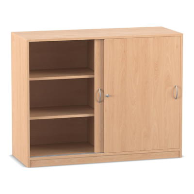Flexeo® Schiebetürenschrank, 6 Fächer, Mittelwand, Breite 126,4 cm