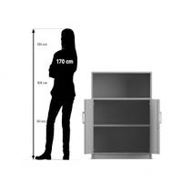 Flexeo® Schrank, unten Drehtüren, oben 1 Fach = 3 Ordnerhöhen - Flexeo Schrank unten Drehtueren oben 1 Fach 3 Ordnerhoehen 802059 P07 ZN