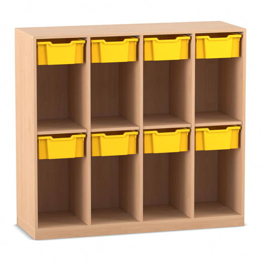 Flexeo-Schulranzenregal-PRO-4-Reihen-8-Boxen-Gr-M-fuer-8-Schulranzen-808182_P01-ZN Flexeo® Schulranzenregal PRO, 4 Reihen, 8 Boxen Gr. M, für 8 Schulranzen - Flexeo Schulranzenregal PRO 4 Reihen 8 Boxen Gr M fuer 8 Schulranzen 808182 P01 ZN