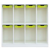 Flexeo® Schulranzenregal PRO, 4 Reihen, 8 Boxen Gr. S, für 8 Schulranzen - Flexeo Schulranzenregal PRO 4 Reihen 8 Boxen Gr S fuer 8 Schulranzen 808179 h ZN