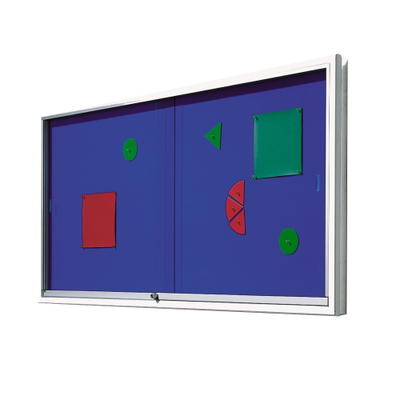 Informationsvitrine V9 mit Klettenstoffrückwand