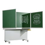 Klappschiebetafel Schultafel aus Premium Stahlemaille, Serie M-EG - M102EG 1