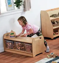 Baustein-Spielstation inkl. Holzbausteine - PT877 Millhouse Early Years Furniture ConstructionZone Lifestyle RGB
