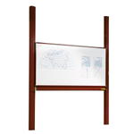 Pylonentafel, Schultafel mit einer Tafelfläche aus Premium Stahlemaille, Serie PY1 E - PY1 2510EG 3