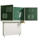 Wandtafel Schultafel aus Stahl, Serie MST, grün - Wandtafel Schultafel aus Stahl, Serie MST, grün