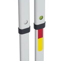 Zweier-Schülertisch, C-Fuß, höhenverstellbar, mit Drahtkorbablagen – Bild 8