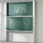 Zweiflächige Pylonentafel Schultafel aus Premium Stahlemaille, Serie PY2 E - Zweiflächige Pylonentafel Schultafel aus Premium Stahlemaille, Serie PY2 E 3