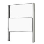 Zweiflächige Pylonentafel Schultafel aus Premium Stahlemaille, Serie PY2 E - Zweiflächige Pylonentafel Schultafel aus Premium Stahlemaille, Serie PY2 E 5