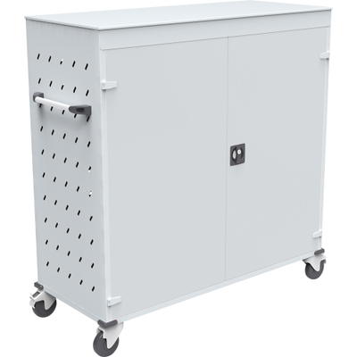 Mobiler Ladeschrank, grau, für 30 Laptops
