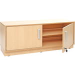 Flexi-TB Schrank S, B 118, abschließbar, Ahorn-Jylland-TB - 092337TJK b 17