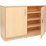 Flexi-TB Schrank M, B 118, abschließbar, Ahorn-Jylland-TB - 092376TJK b 17