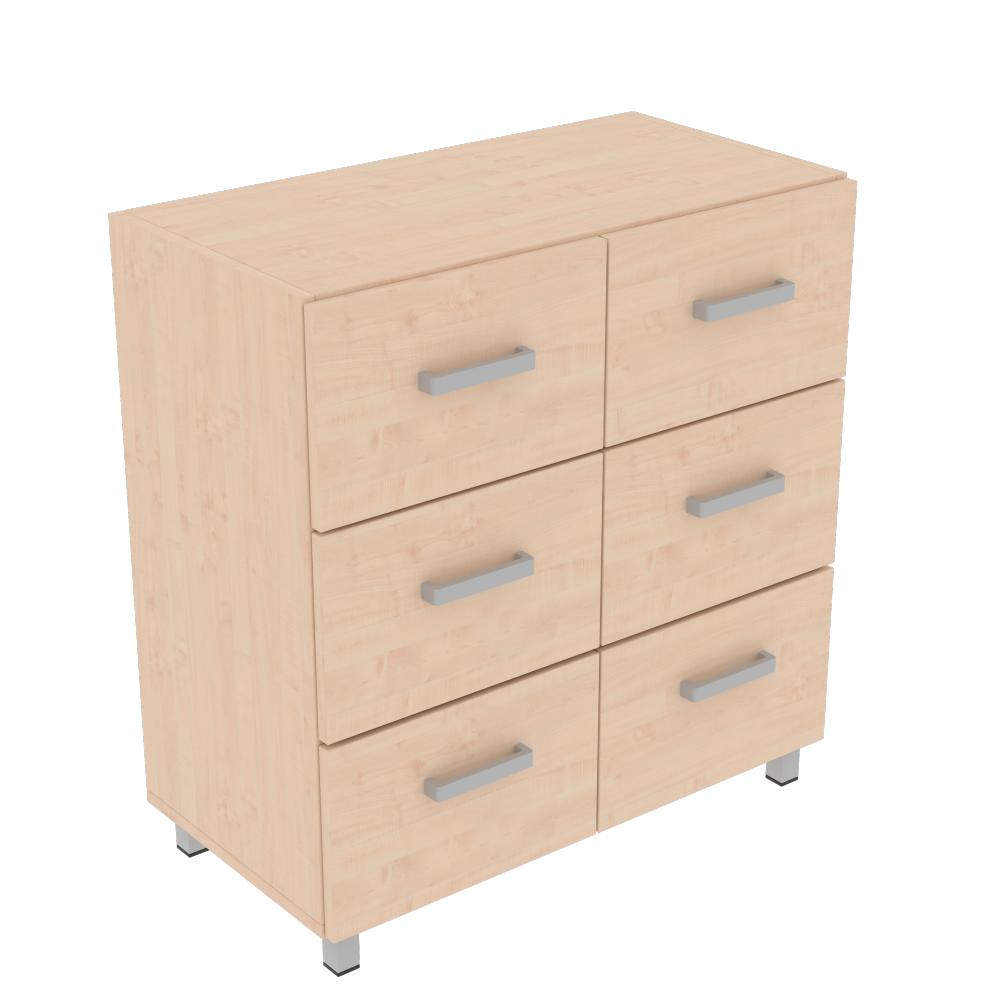 092632-BE9006_a_26 EXPO Schubladenschrank 80, mit 6 Schubladen, Ahorn E - 092632 BE9006 a 26
