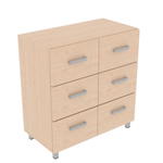 EXPO Schubladenschrank 80, mit 6 Schubladen, Ahorn E - 092632 BE9006 a 26