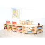 Flexi-TB Schrank S mit Trennwand und Fachböden, B 89, Ahorn-Jylland-TB - 092746TJ d 15
