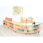 Flexi-TB Schrank S mit Trennwand und Fachböden, B 89, Ahorn-Jylland-TB - 092746TJ e 15