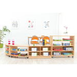 Flexi-TB Schrank S mit Trennwand und Fachböden, B 89, Ahorn-Jylland-TB - 092746TJ g 16