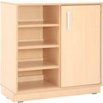 Flexi-TB Schrank M mit Trennwand und Fachböden, B 89, Ahorn-Jylland-TB - 092747TJ b 14