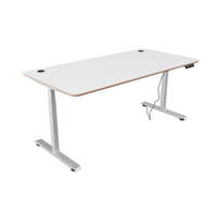 Elektrisch höhenverstellbarer Säulentisch, 61–126 cm, quadratisch - 094364W a 26