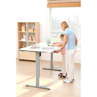 Elektrisch höhenverstellbarer Säulentisch, 61–126 cm, quadratisch – Bild 11