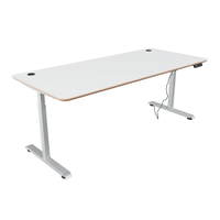Elektrisch höhenverstellbarer Tisch Hugo, 180 x 80 cm, TH 70-117 cm – alufarben - 094365W a 26