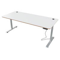 Elektrisch höhenverstellbarer Tisch Hugo, 180 x 80 cm, TH 70-117 cm – alufarben - 094365W b 26