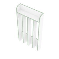 Handtücherregal, 4 Fächer – Bild 5