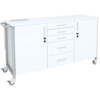 Mobiler Laborschrank mit Klapptisch - 096743DE a 18