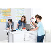 Mobiler Laborschrank mit Klapptisch - 096743DE t 18