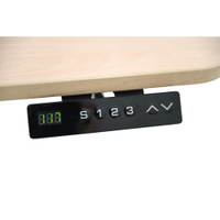 Elektrisch höhenverstellbarer Tisch Hugo, 115 x 65 cm, TH 70-117 cm – alufarben – Ahorn Jylland - 096957 e 19